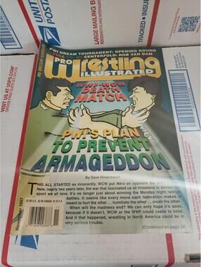 Pro Wrestling Illustrated November 1997  Bischoff Mcmahon Cover Vintage NWO Cb51
